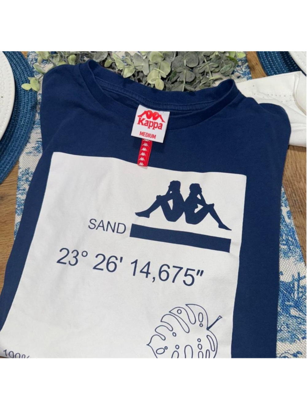 Kappa blue cotton t-shirt Size MEDIUM in men’s